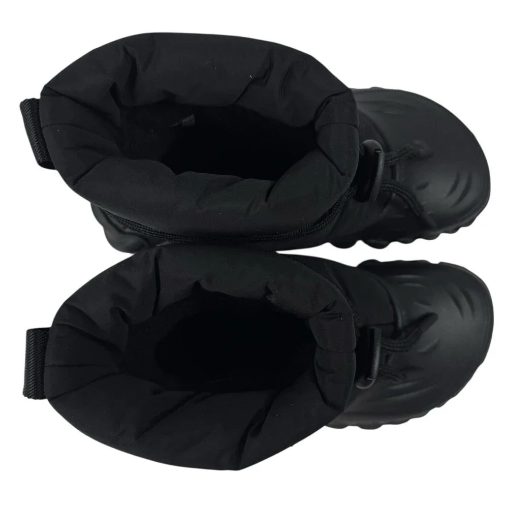 Crocs Echo Mens Size 3 Rain Boots Black Winter Slip-On Ankle Chunky Womens 5 New